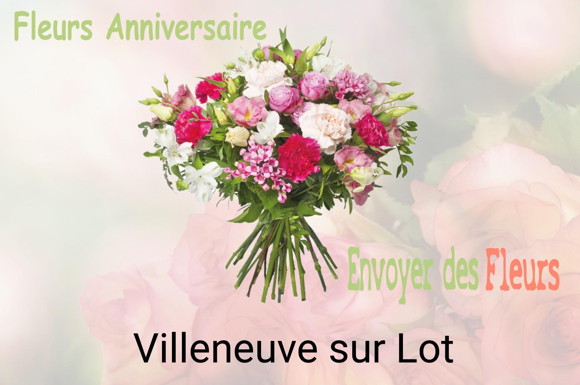 Bouquet de fleurs d’anniversaire livré à Villeneuve-sur-Lot