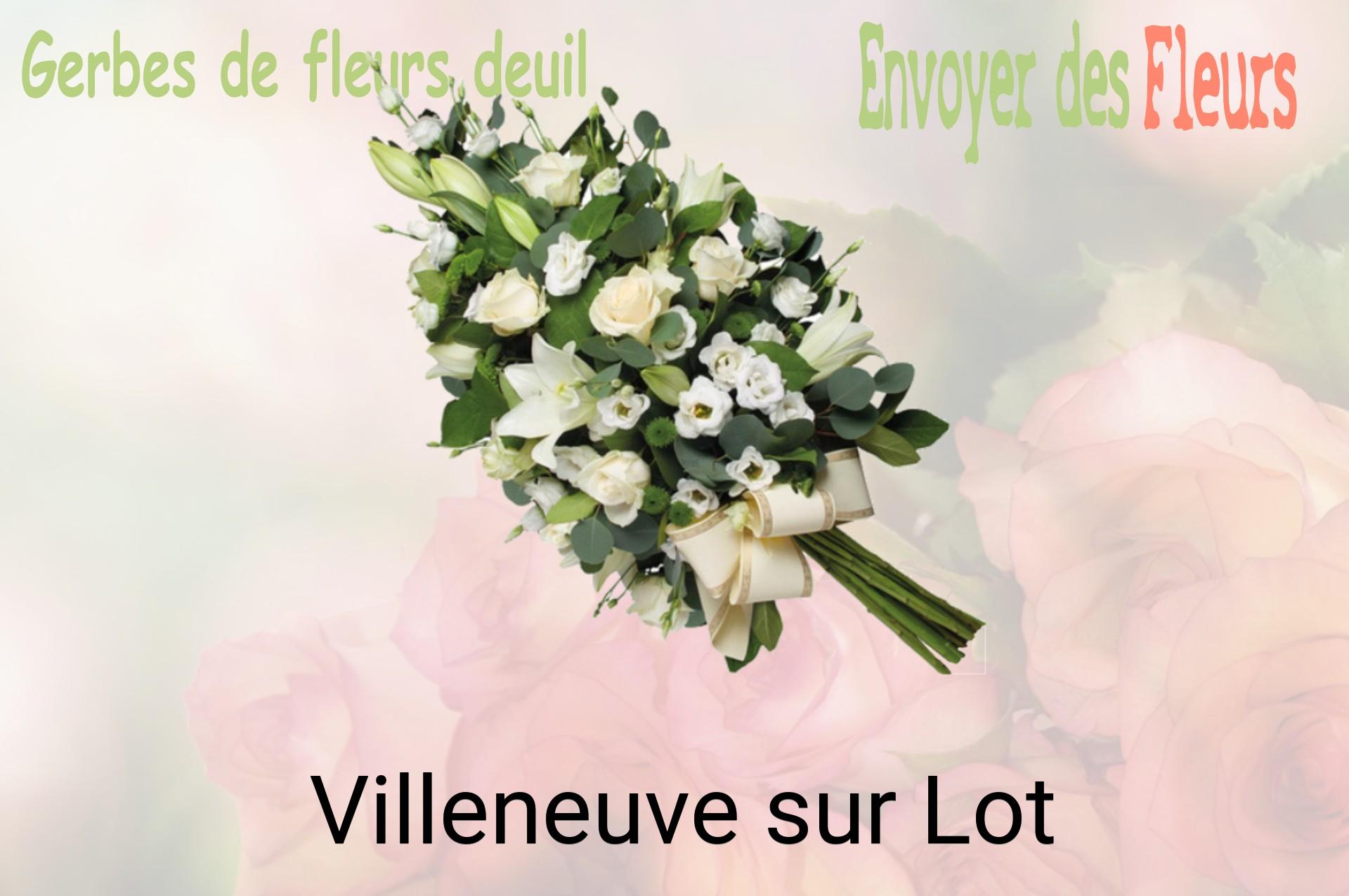 Gerbe de fleurs de deuil livrée à Villeneuve-sur-Lot